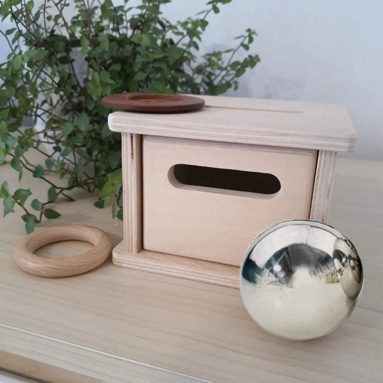 NavyBaby Posting Box with Loose Objects available at Bear & Moo