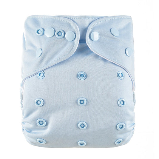 One Size Fits Most Powder Blue Reusable Cloth Nappy from Bear & Moo