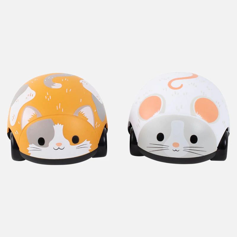 Cat and Mouse Pull-Back available at Bear & Moo