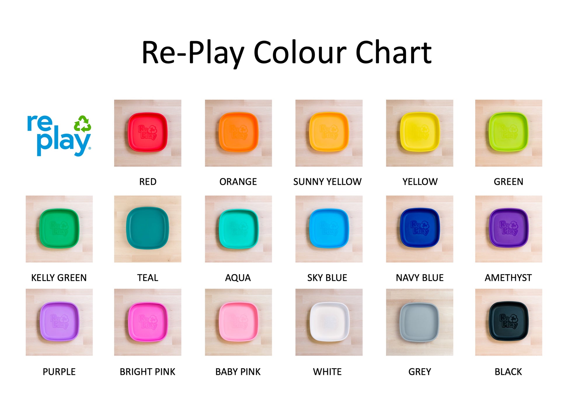 Re-Play Bowl | Standard Size Colour Chart from Bear & Moo
