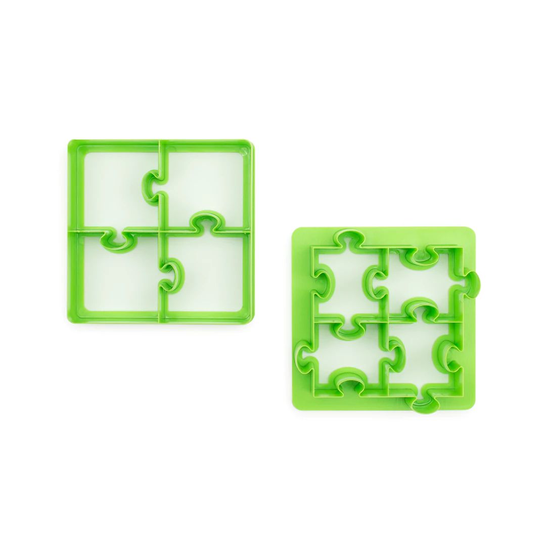 Little Delights Lunch Punch Puzzles Sandwich Cutter Pair available at Bear & Moo