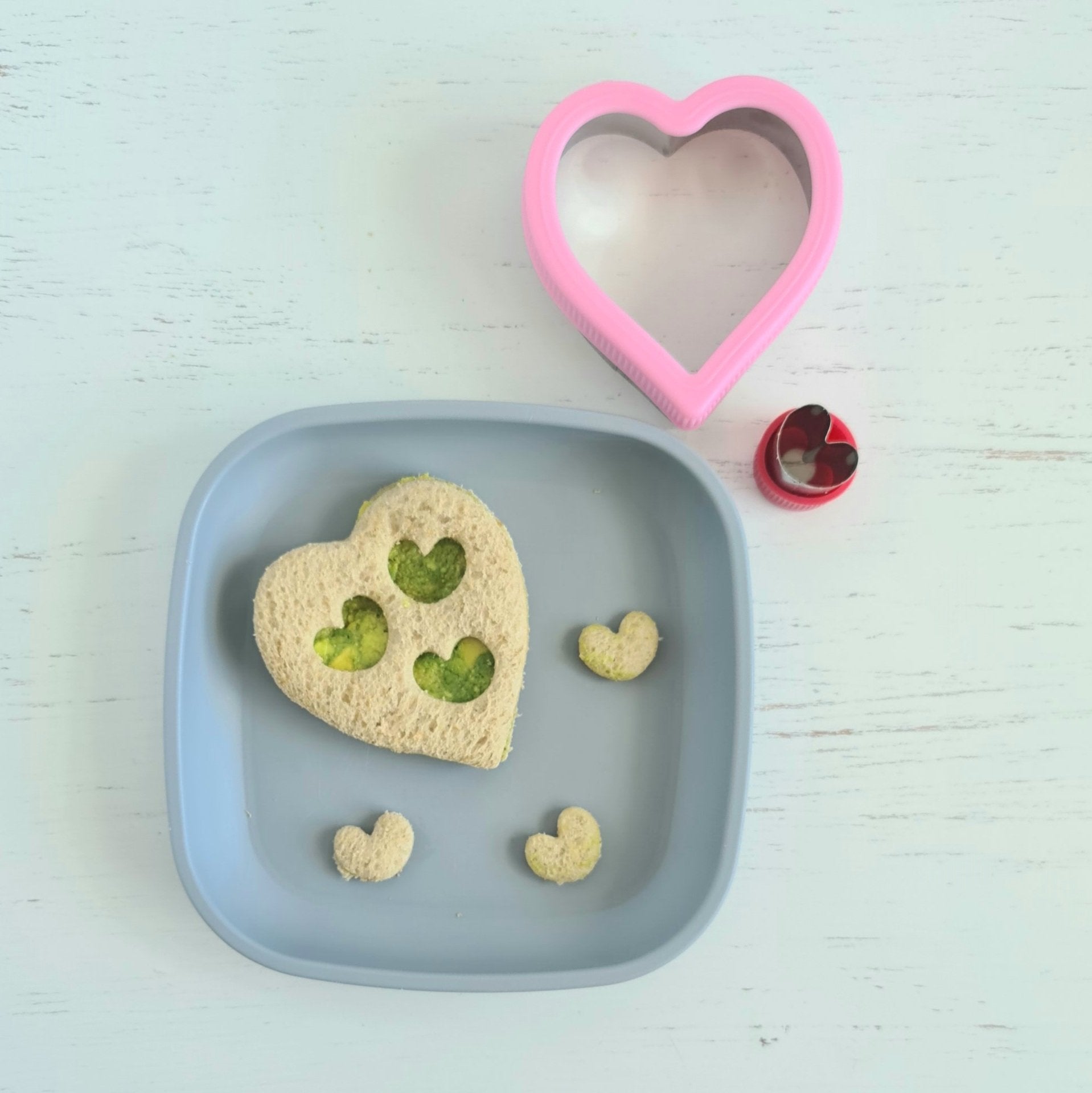 Little Giants Sandwich & Cookie Cutters in Heart Shapes available at Bear & Moo