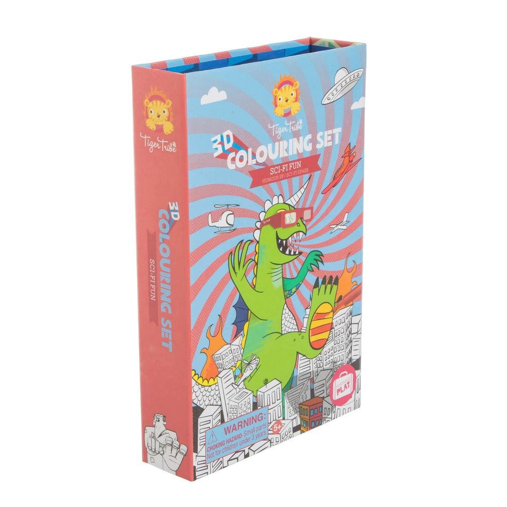 Tiger Tribe 3D Colouring Set | Sci Fi available at Bear & Moo