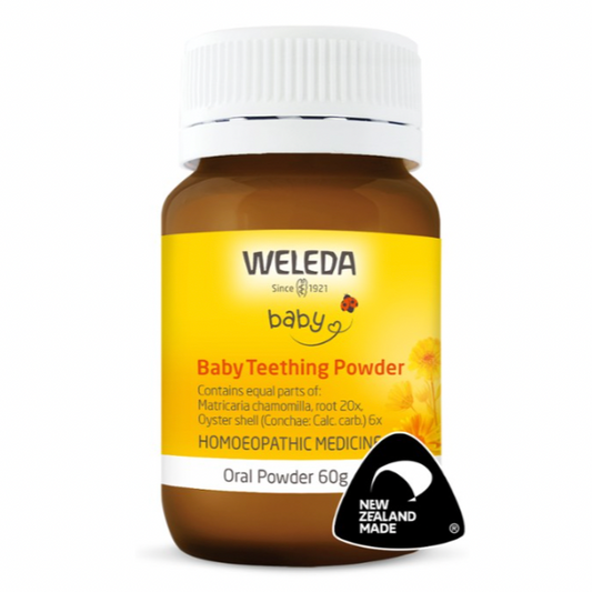 Weleda Baby Teething Powder | 60g available at Bear & Moo