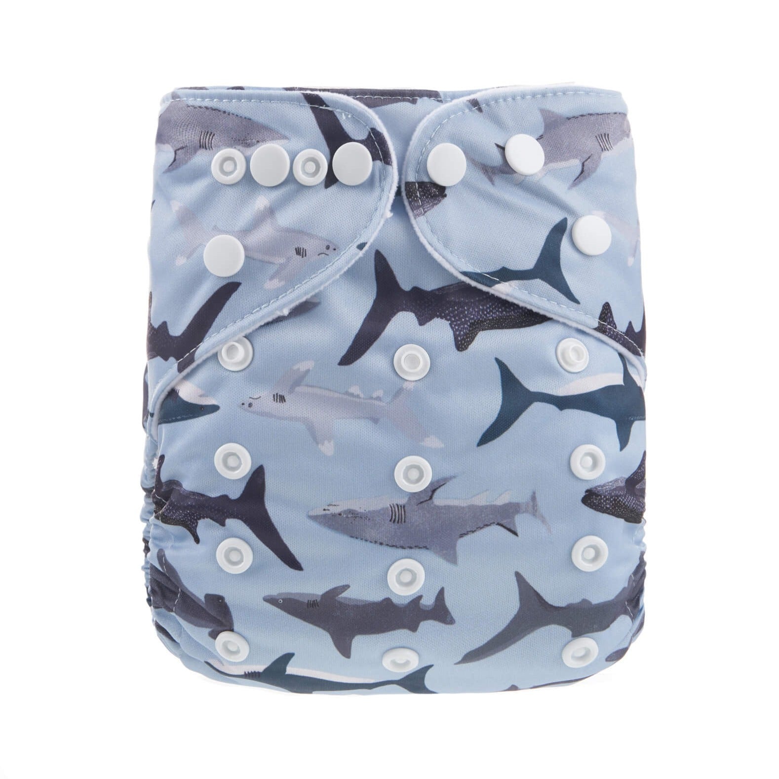 Sharks One Size Fits Most Reusable Cloth Nappy from Bear & Moo