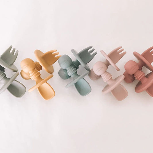 Petite Eats Silicone Baby Cutlery from Bear & Moo