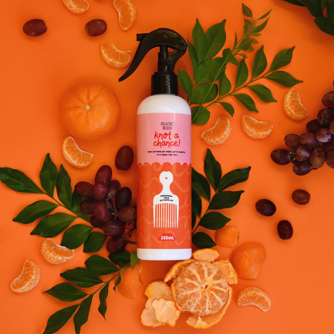 Hair Detangling Spray in Mandarin and Grape | 250ml available at Bear & Moo