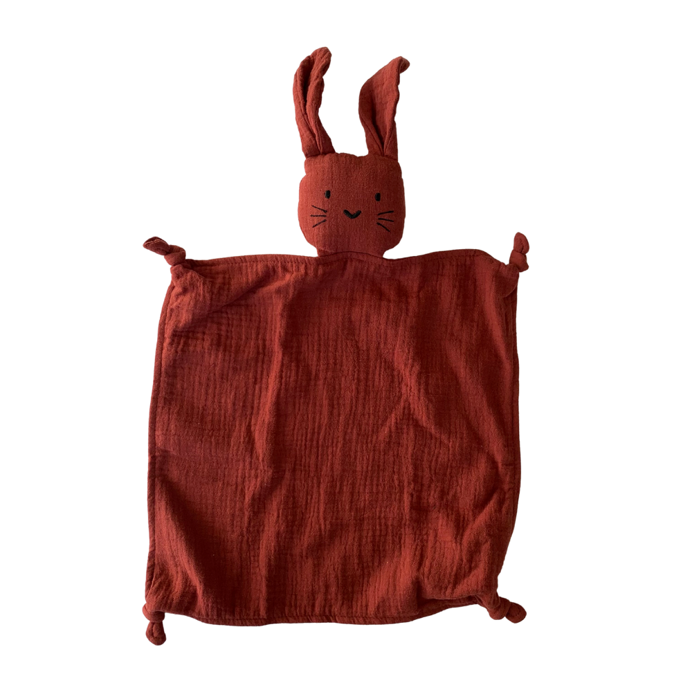  Snuggly Comforter in Rust from Bear & Moo
