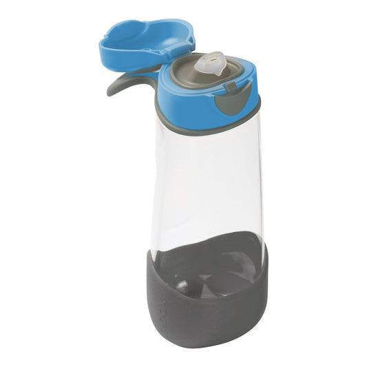 b.box Sport Spout Bottle 600ml in Blue Slate available at Bear & Moo