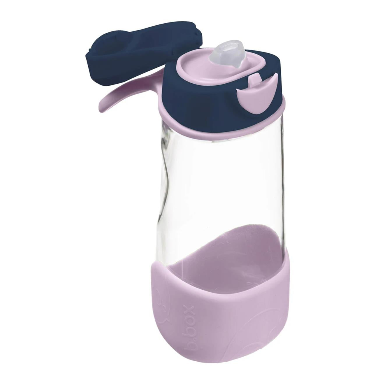 b.box Sport Spout Drink Bottle 450ml in Indigo Rose available at Bear & Moo
