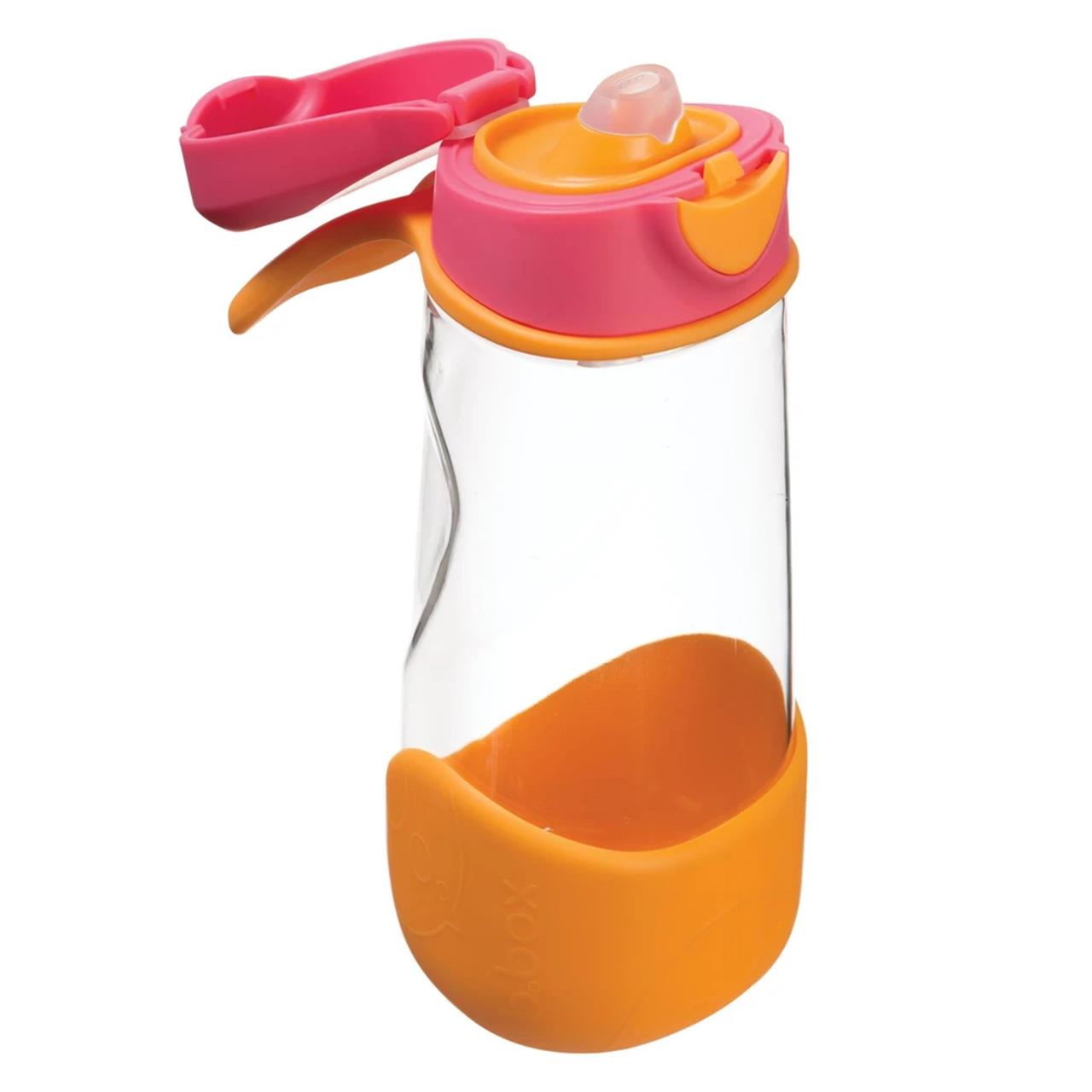 b.box Sport Spout Drink Bottle 450ml in Strawberry Shake available at Bear & Moo