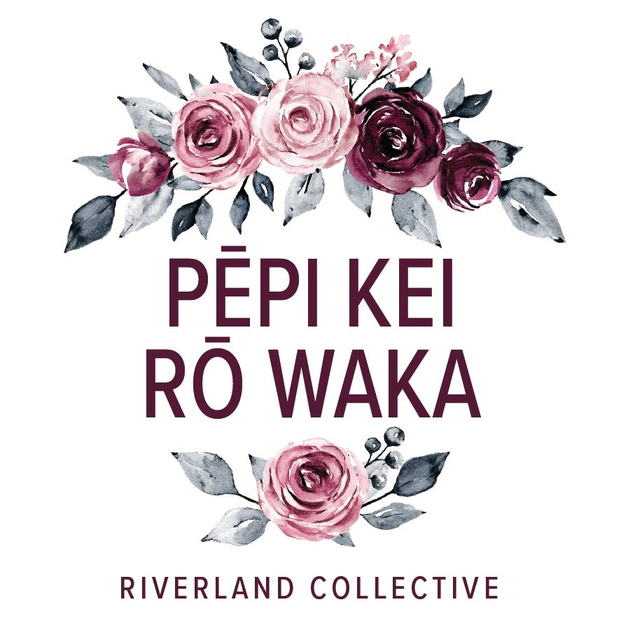 Pēpi Kei Rō Waka Sticker in Vintage Rose available at Bear & Moo