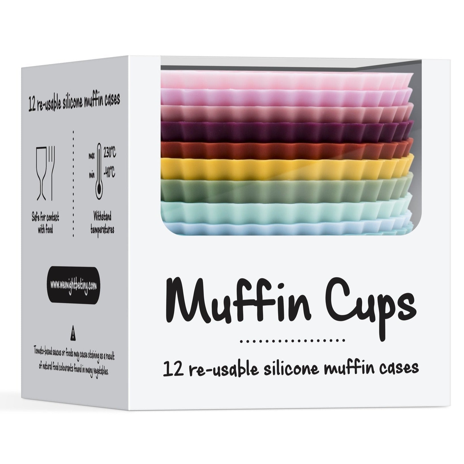 We Might Be Tiny Reusable Muffin Cups available at Bear & Moo