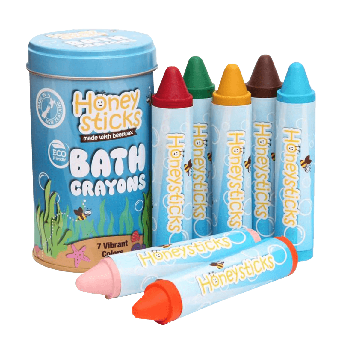 Honeysticks Bath Crayons, Natural Soy & Beeswax Bath Toys available at Bear & Moo