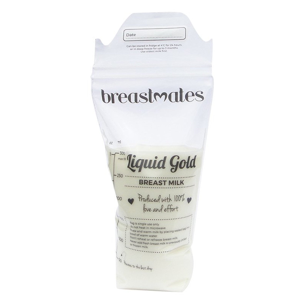 Breastmates Liquid Gold Breastmilk Storage Bags available at Bear & Moo