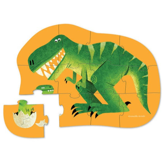 Crocodile Creek Just Hatched Dinosaur 12 Piece Puzzle available at Bear & Moo