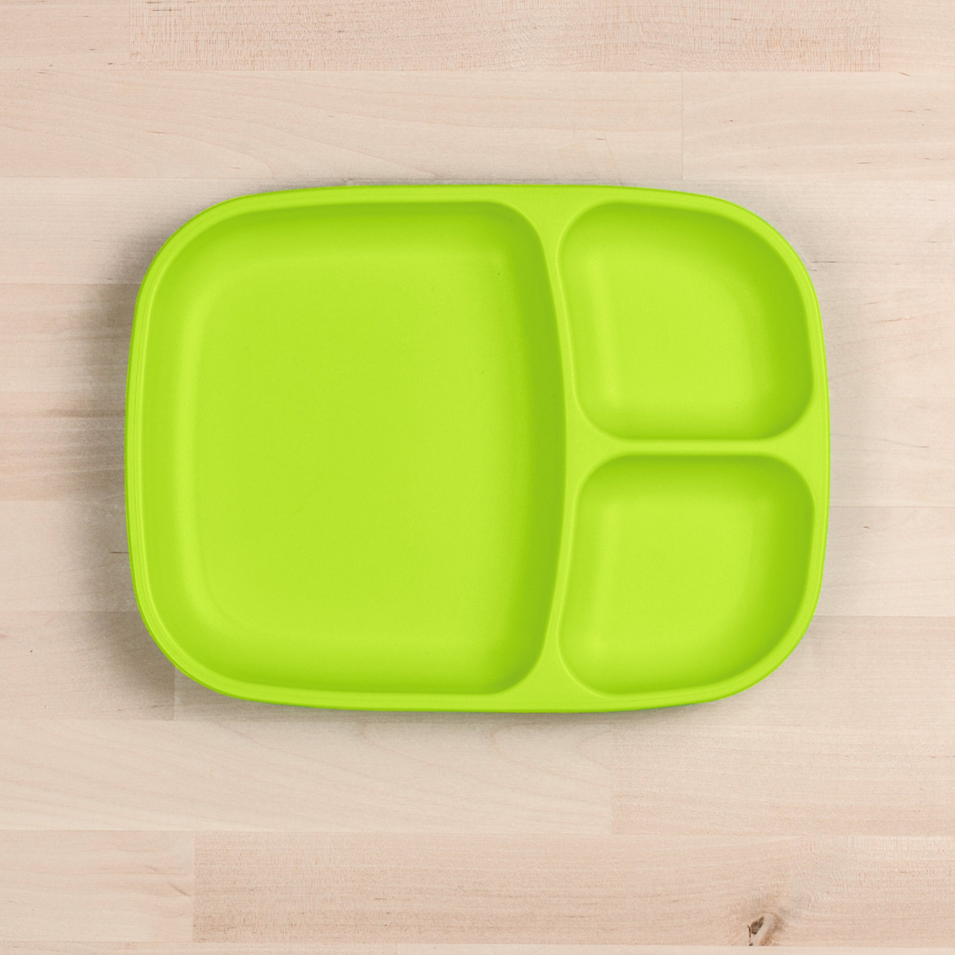 Re-Play Divided Tray in Lime Green from Bear & Moo