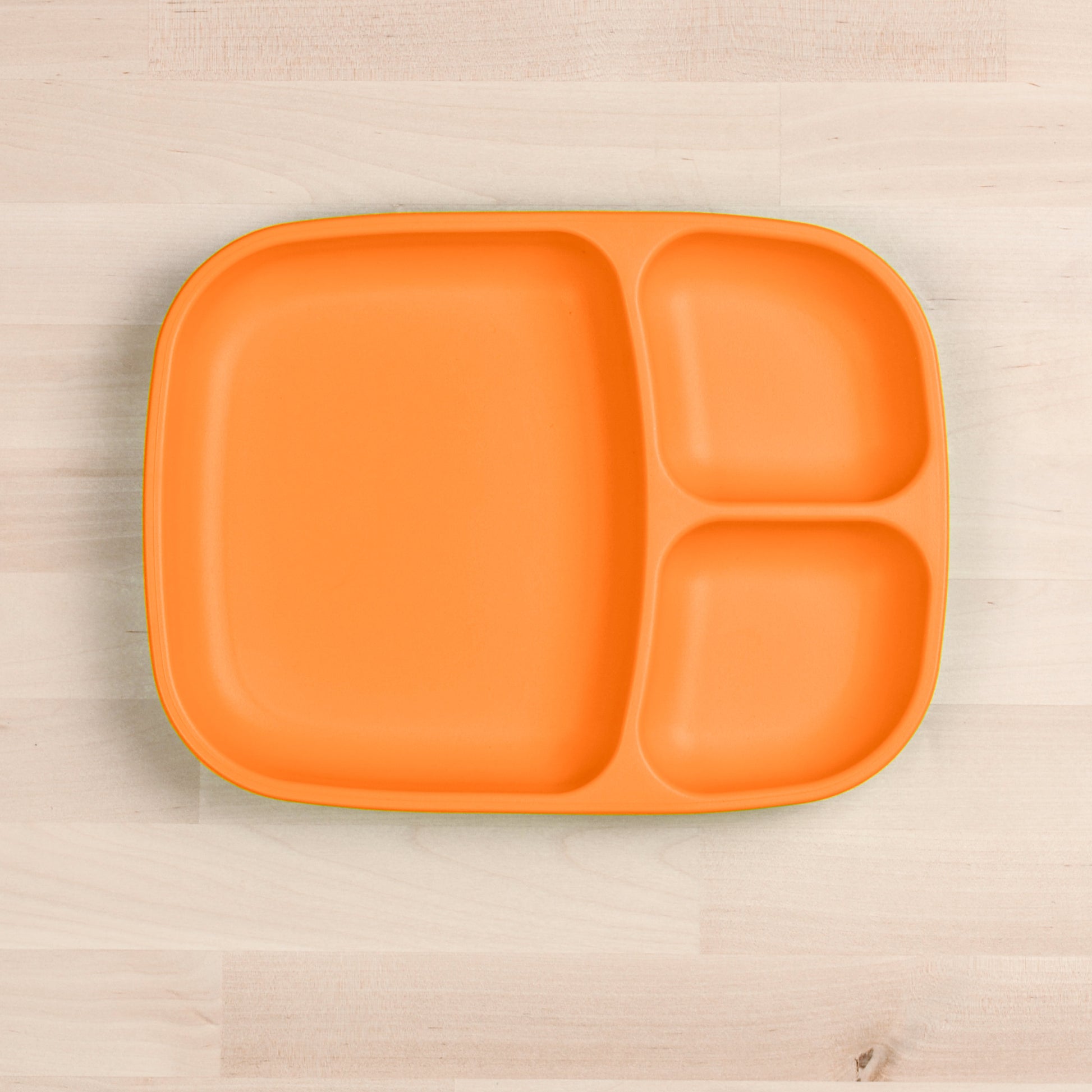 Re-Play Divided Tray in Orange from Bear & Moo