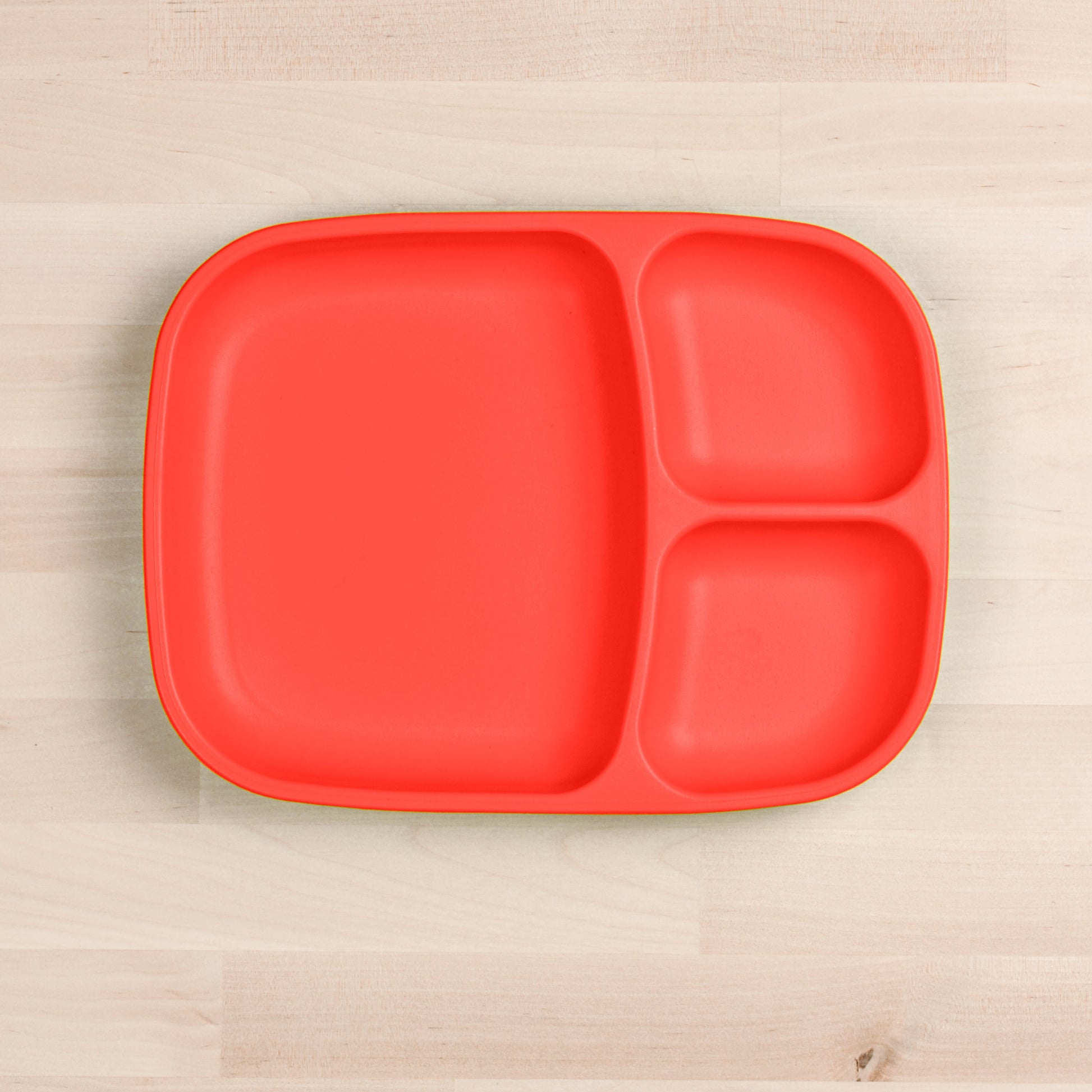 Re-Play Divided Tray in Red from Bear & Moo