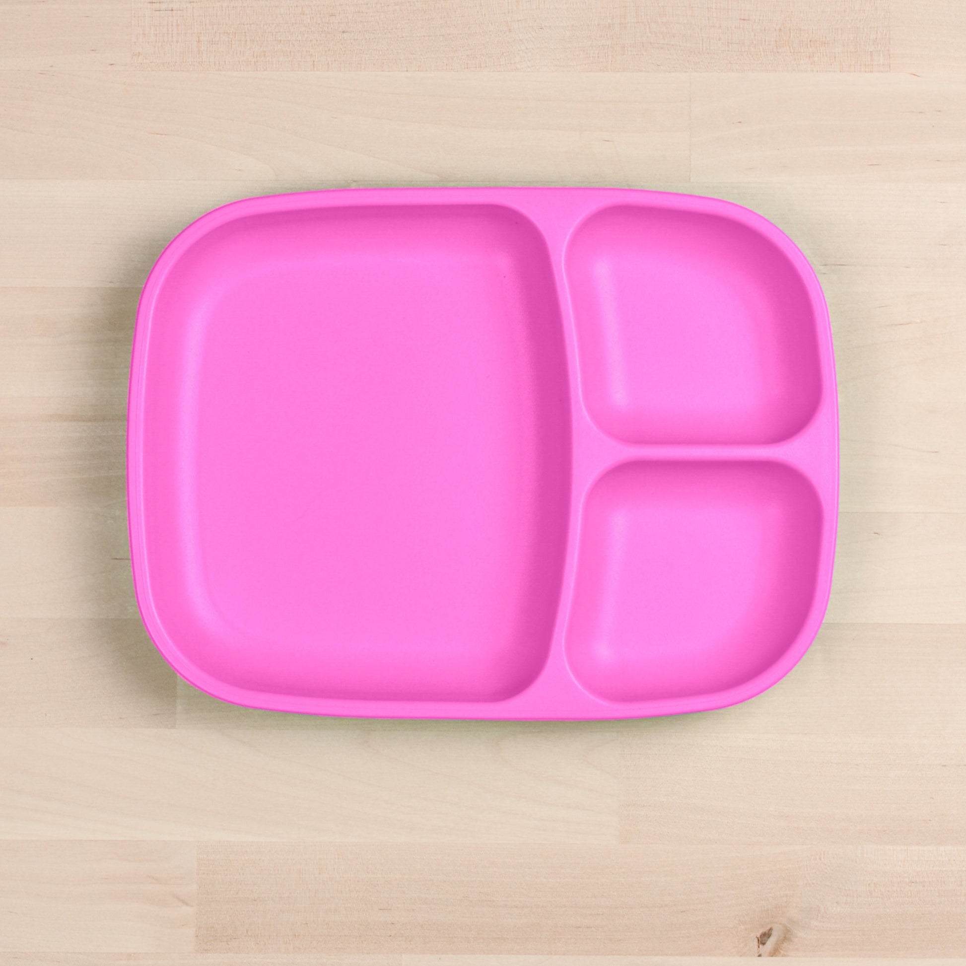 Re-Play Divided Tray in Bright Pink from Bear & Moo
