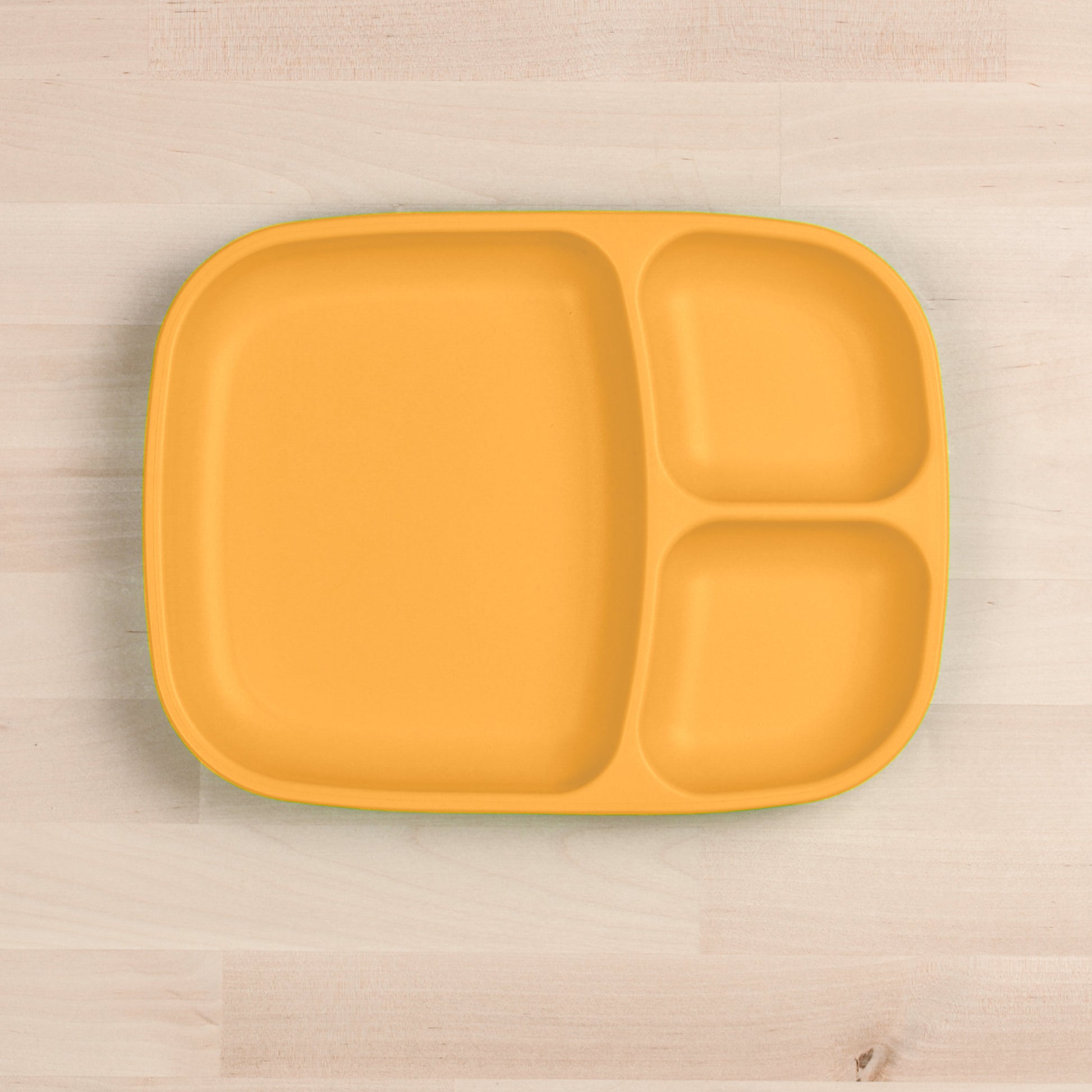 Re-Play Divided Tray in Sunny Yellow from Bear & Moo