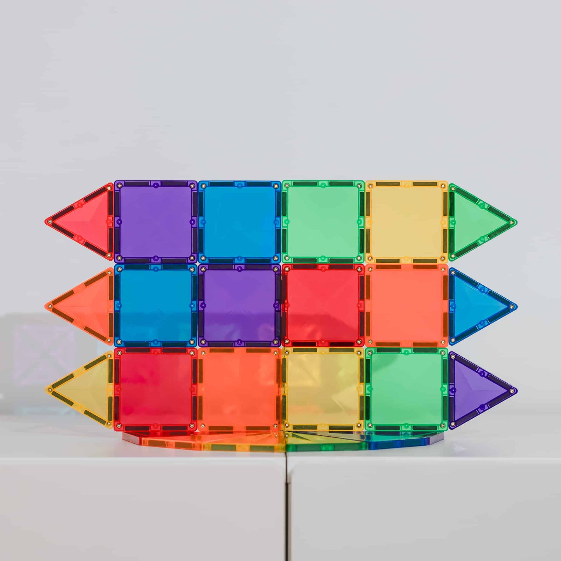 Connetix Tiles | 24 Piece Mini Rainbow Pack available at Bear & Moo