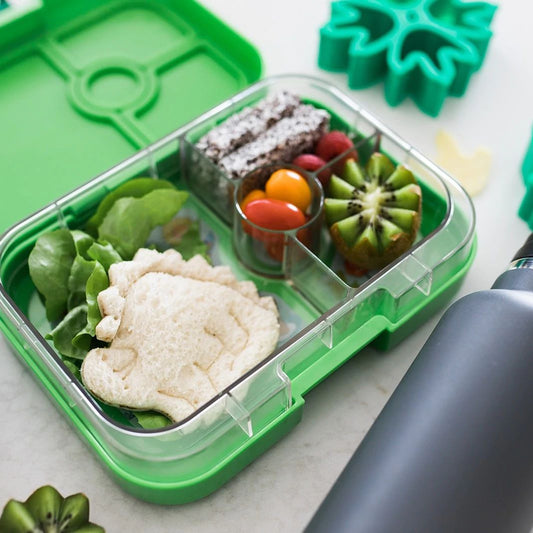 Little Delights Lunch Punch Dinosaur Sandwich Cutter Pair available at Bear & Moo