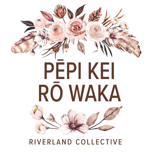 Pēpi Kei Rō Waka Sticker in Autumn Blush available at Bear & Moo
