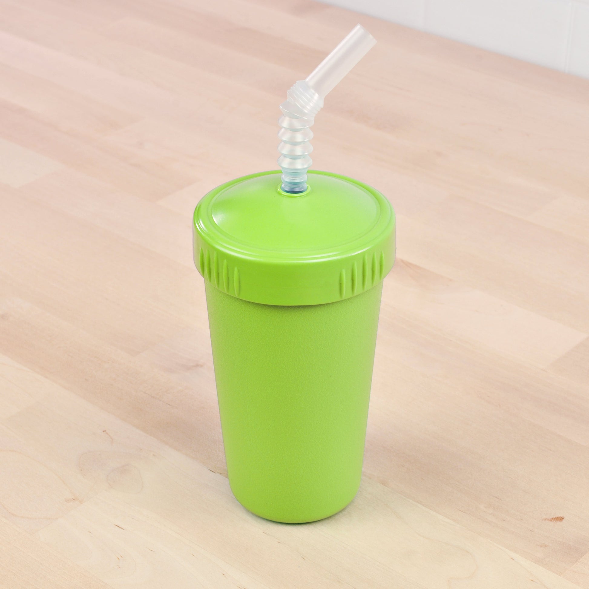 Re-Play Straw Cup in Lime Green from Bear & Moo