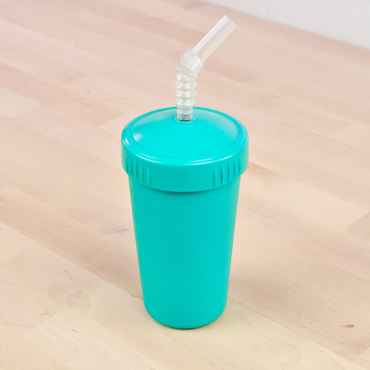 Re-Play Straw Cup in Aqua from Bear & Moo