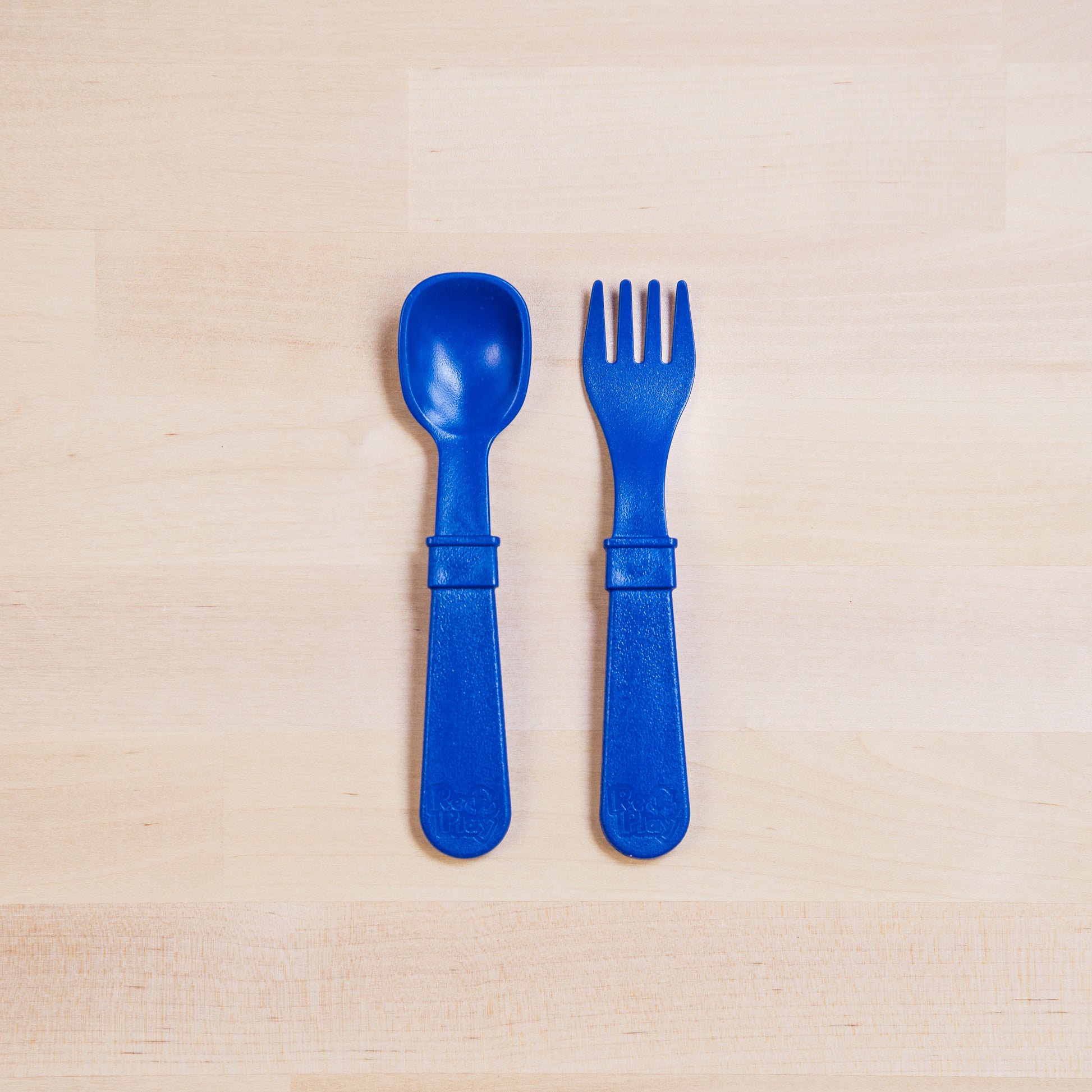 Re-Play Utensil Set | Navy Blue Fork & Spoon from Bear & Moo