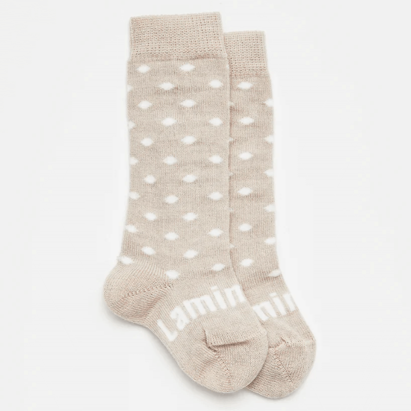 Lamington Merino Knee High Socks in Truffle available at Bear & Moo
